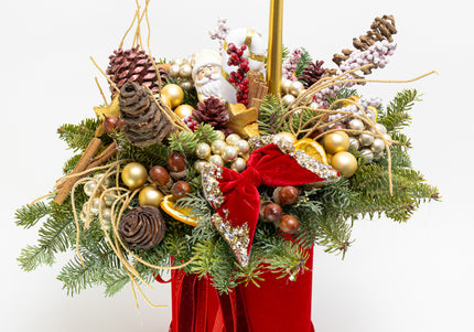 Aranjament Festiv de Crăciun „Velvet Noel Splendor”