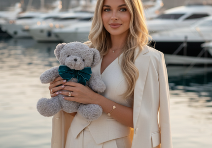 Jucărie de Lux „Silver Mist Hug” – Ediție Boutique 30 cm