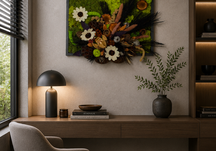 Tablou decorativ „Woodland Whisper” – compoziție în tonuri naturale