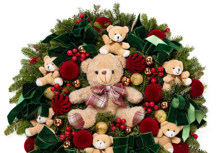 Coroniță Gigantică "Beary Christmas" din Brad Nobilis