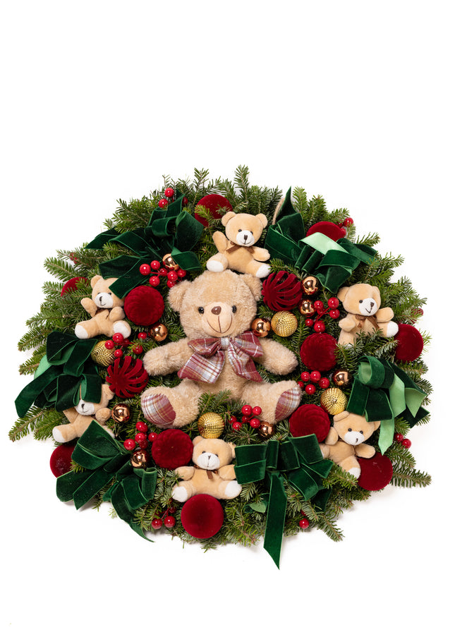 Coroniță Gigantică "Beary Christmas" din Brad Nobilis