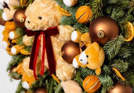 Coroniță de Crăciun Gigant „Teddy Bear’s Winter Hug”