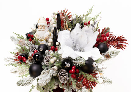 Aranjament de Lux „Santa's Velvet Grace” cu Brad 4D