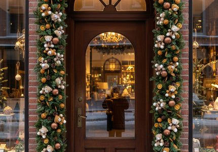 Ghirlandă de Crăciun Artizanală „Teddy Bear’s Festive Trail”