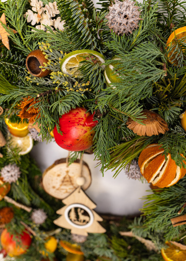 Coroniță Crăciun "Grand Winter Harvest" Mix Brad Natural