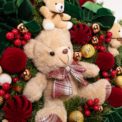 Coroniță Gigantică "Beary Christmas" din Brad Nobilis