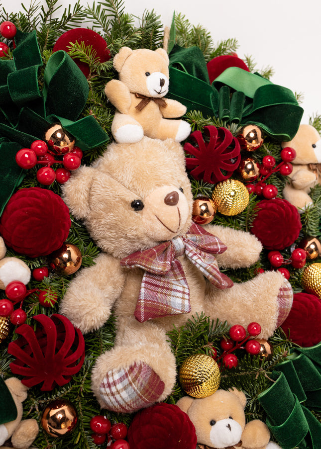 Coroniță Gigantică "Beary Christmas" din Brad Nobilis