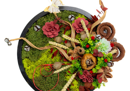 Tablou decorativ „Botanical Harmony” – Compoziție florală naturală