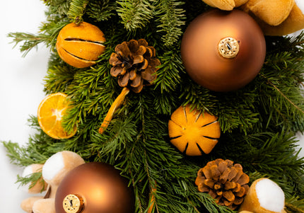 Ghirlandă de Crăciun Artizanală „Teddy Bear’s Festive Trail”