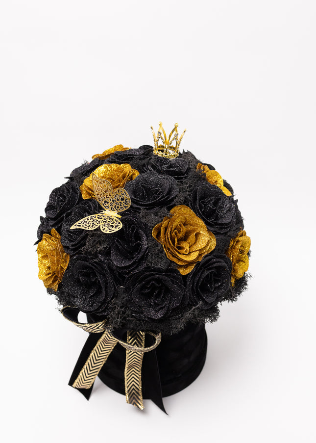 Aranjament de Lux "Golden Onyx Majesty" cu Coronetă Imperială