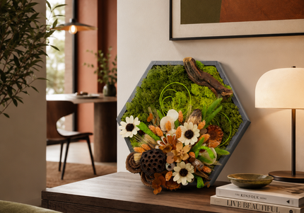 Tablou decorativ „Wild Nature” – compoziție botanică în tonuri naturale