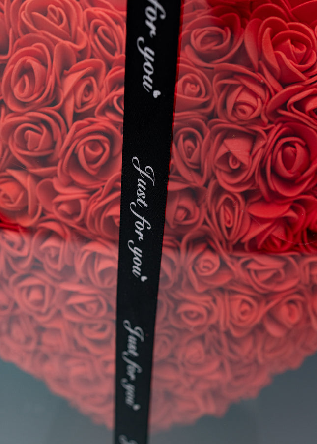 Aranjament de Lux Inima „Red Passion Heart” Artizanal