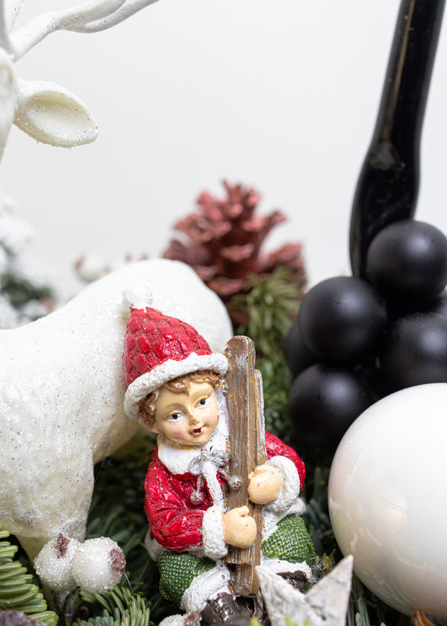 Aranjament Festiv „Nordic Frost & Velvet Cerf”