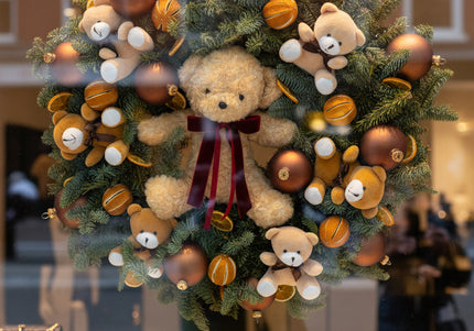 Coroniță de Crăciun Gigant „Teddy Bear’s Winter Hug”