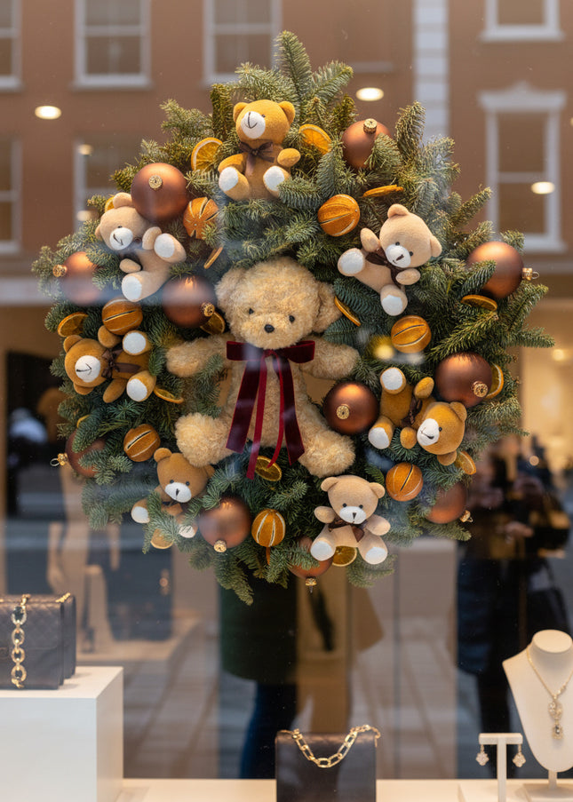 Coroniță de Crăciun Gigant „Teddy Bear’s Winter Hug”