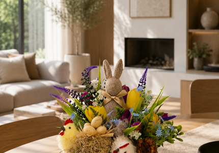 Aranjament floral de Paște „Spring Nest” – farmec de sărbătoare