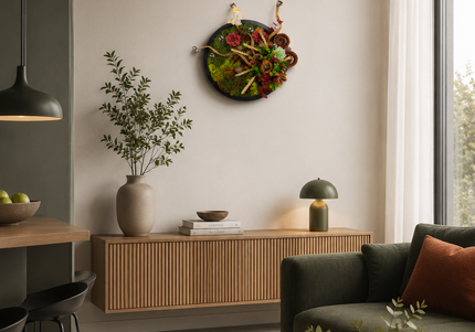 Tablou decorativ „Botanical Harmony” – Compoziție florală naturală