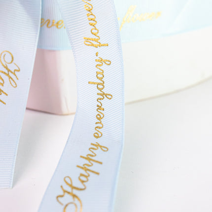 Aranjament Inimă Lux Trandafiri Roz-Albastru & Ursuleț