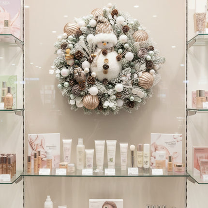 Coroniță Gigantică "Snowy Frosty" cu Brad Artificial 4D