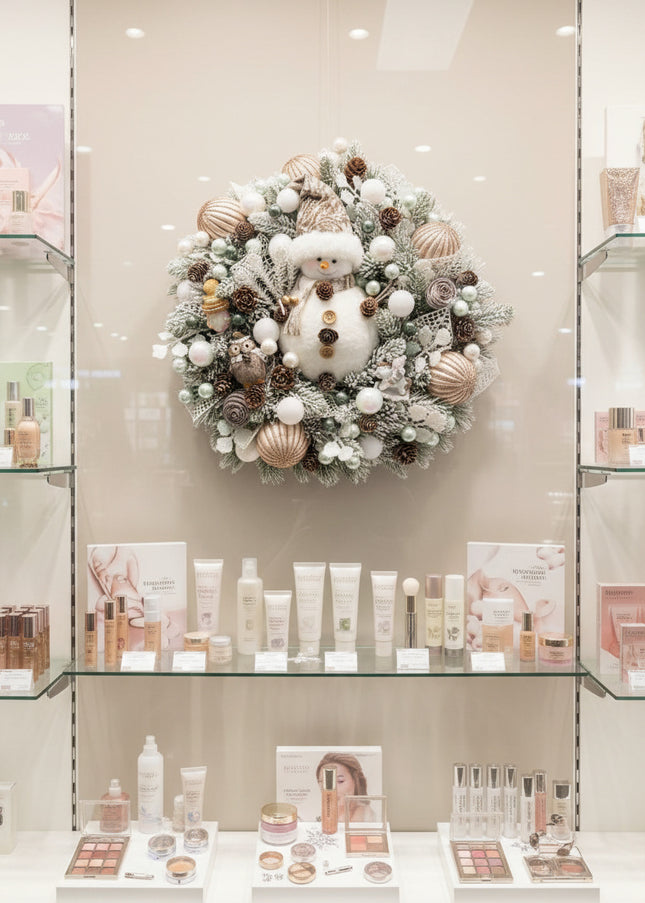 Coroniță Gigantică "Snowy Frosty" cu Brad Artificial 4D