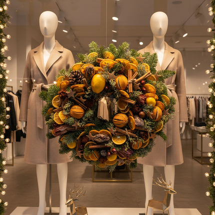 Coroniță Crăciun "Citrus & Cinnamon" Brad Nobilis Mare