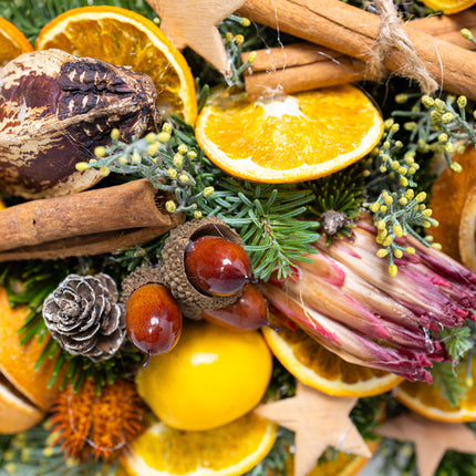 Coroniță Crăciun "Citrus & Cinnamon" Brad Nobilis Mare