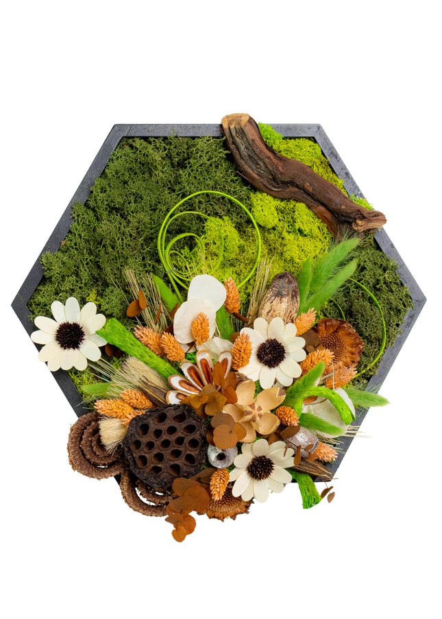 Tablou decorativ „Wild Nature” – compoziție botanică în tonuri naturale