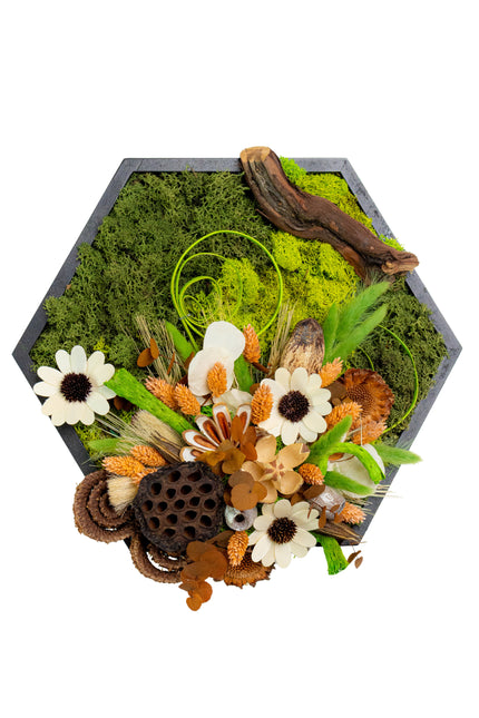 Tablou decorativ „Wild Nature” – compoziție botanică în tonuri naturale