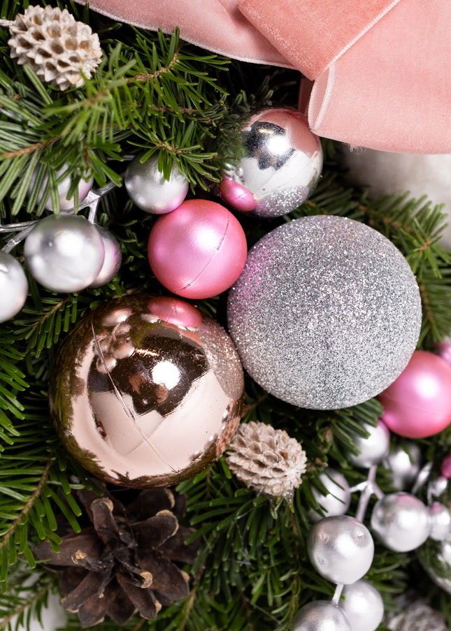 Coroniță Crăciun "Rose Gold Winter" din Brad Nobilis