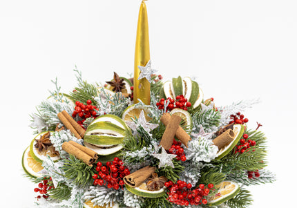 Aranjament de Crăciun în Cană Ceramică „Golden Star”